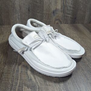 Hey Dude Men's Wally Free Sox Artic Loafers Slip On Shoes Size 11 White